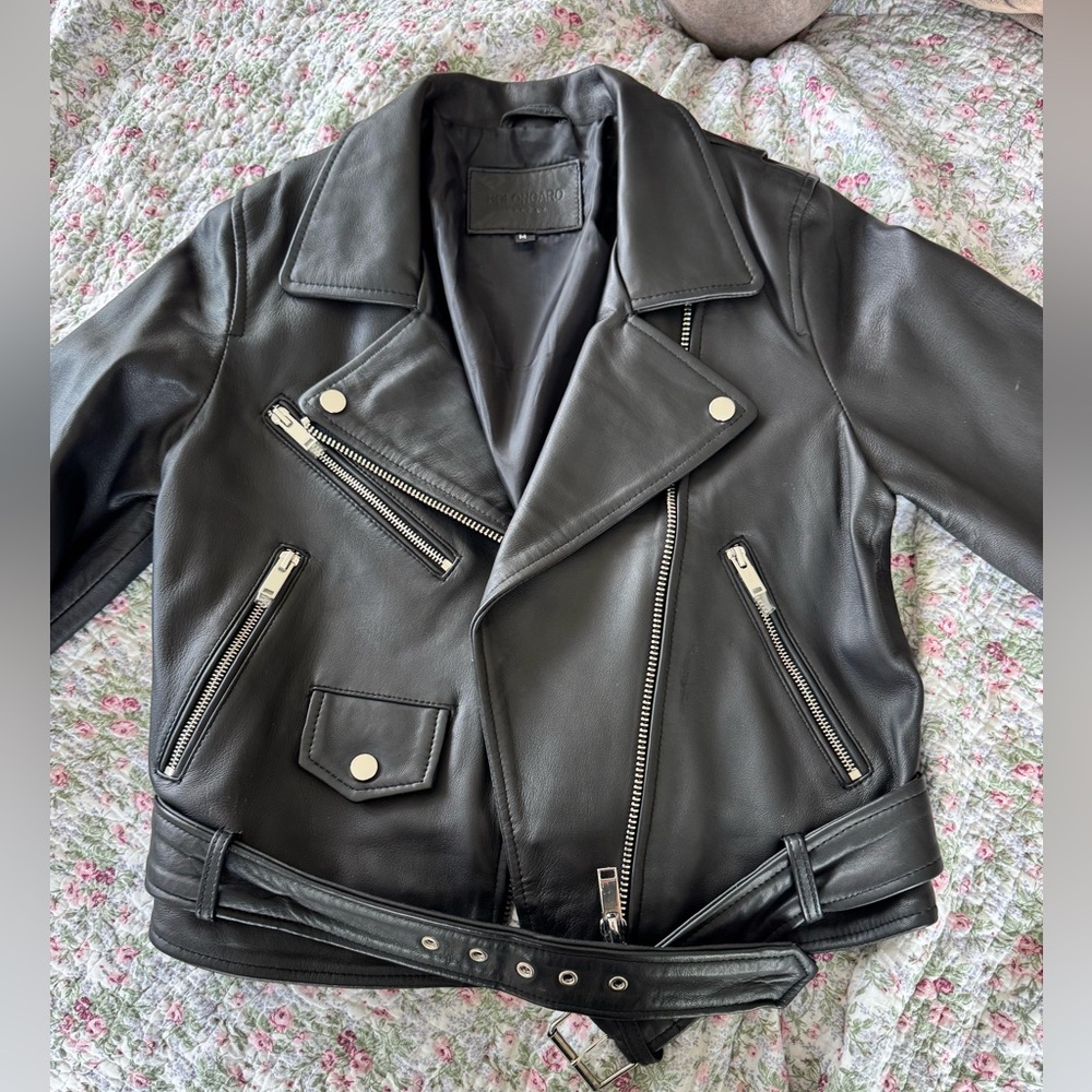 Leather coat